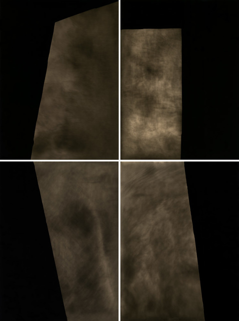 Alison Rossiter, ‘Lumiere Lumitra (Chamois), exact expiration date unknown, ca. 1940s, processed 2015 (#5)’, 2015, Photography, Four Gelatin Silver Prints, Yossi Milo Gallery