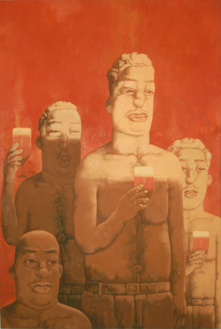 Su Xinping 苏新平, ‘Toasting No.48 干杯系列之48’, 2008, Painting, Oil on canvas, Linda Gallery