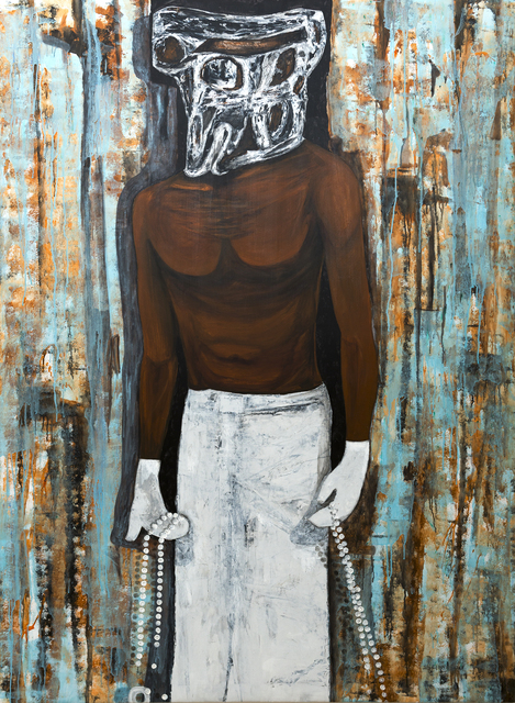 Sambou Diouf, ‘Le Pelerin ’, 2019, Painting, Mixed techniques on canvas, OH GALLERY