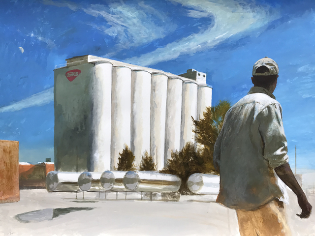 Bo Bartlett, ‘NutMan (Unemployed Worker at The Old Tom’s Peanuts Factory Silos)’, 2019, Dowling Walsh