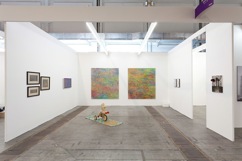 Exhibition view Art Brussels 2014. Galerie Valentin, Paris. With: Cécile Bart, Jean-Baptiste Bernadet, Gabriele de Santis, Laurent Grasso, George Henry Longly (solo project), Nicolas Moulin, Patrick Saytour. © Sylvie Chan-Liat / Courtesy of the artists and Valentin, Paris. Exhibition view Art Brussels 2014. Galerie Valentin, Paris. With: Cécile Bart, Jean-Baptiste Bernadet, Gabriele de Santis, Laurent Grasso, George Henry Longly (solo project), Nicolas Moulin, Patrick Saytour. © Sylvie Chan-Liat / Courtesy of the artists and Valentin, Paris.