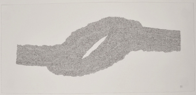Stephanie Strange, ‘Tectonic River’, 2018, Drawing, Collage or other Work on Paper, Typewriter on paper, Wally Workman Gallery