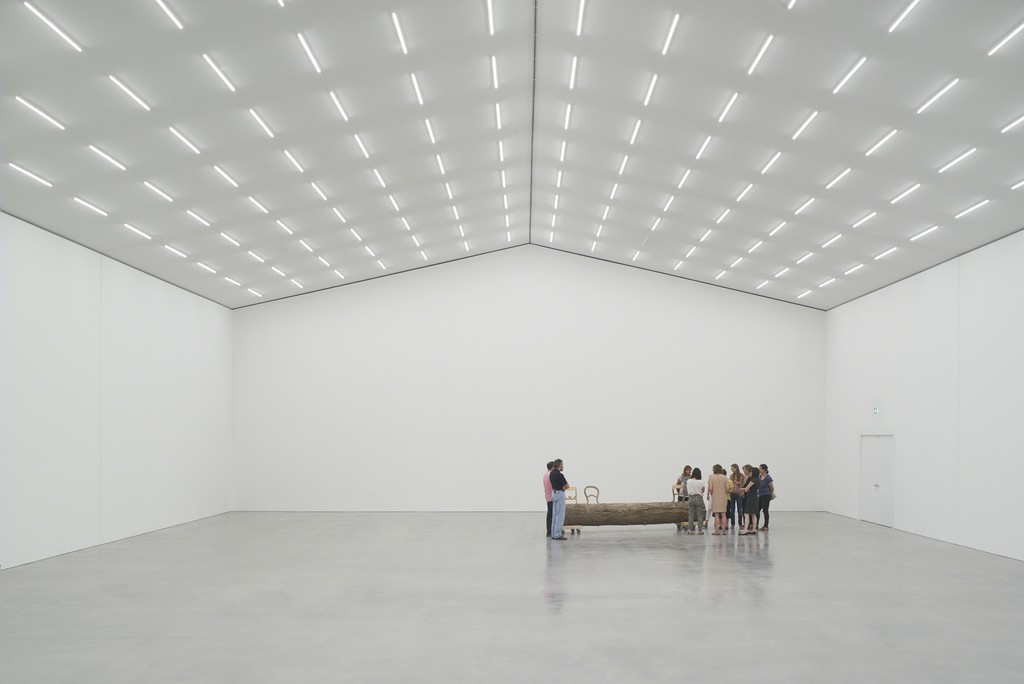 Interior view of the empty main hall of the
Schaudepot, where over 400 key objects from the
collection will be exhibited,
photo © Vitra Design Museum, Julien Lanoo Interior view of the empty main hall of the
Schaudepot, where over 400 key objects from the
collection will be exhibited,
photo © Vitra Design Museum, Julien Lanoo