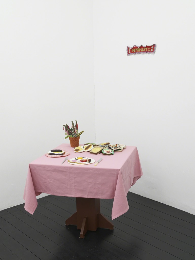 Su Richardson's installation of Burnt Breakfast, 1975-1977, at l'étrangère Su Richardson's installation of Burnt Breakfast, 1975-1977, at l'étrangère