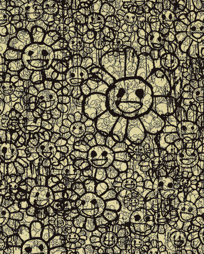 Takashi Murakami, ‘Madsaki Flowers C Beige’, 2017, Dope! Gallery