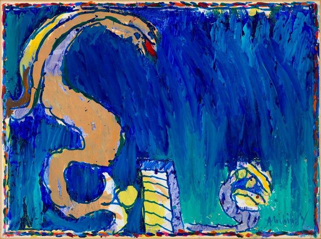 Pierre Alechinsky, ‘Pour Nanna’, 1973, Painting, Acrylic on paper, glued on canvas, CFHILL
