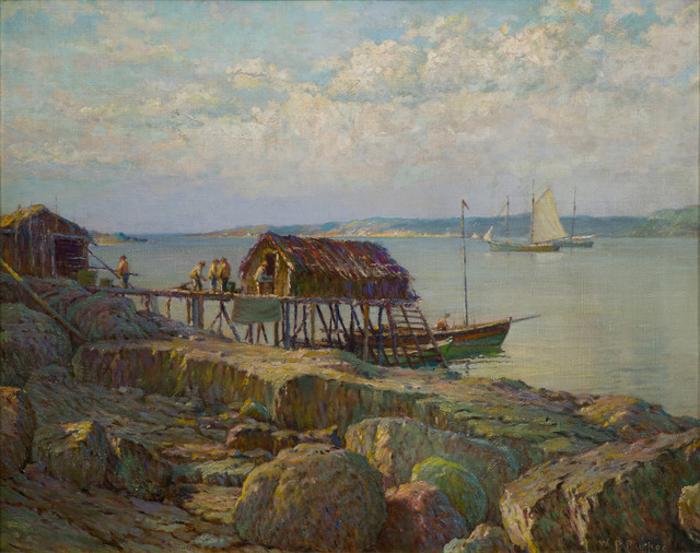 William Partridge Burpee, ‘Newfoundland Fish Wharf’, 19th -20th Century, Vose Galleries