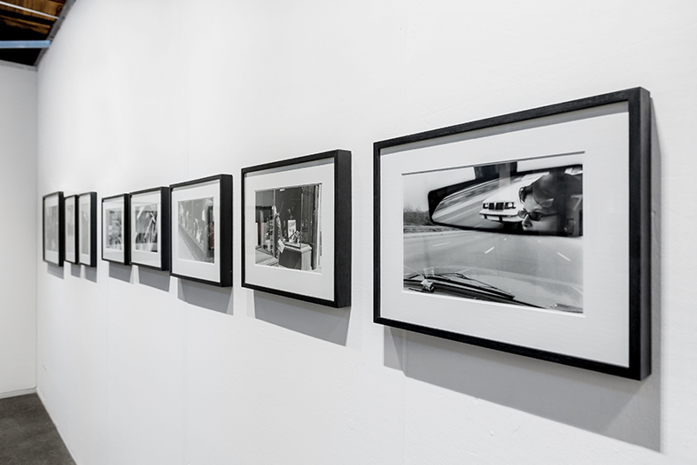 Booth View. Alberto Goldenstein with photographs of the series Boston 1982-1983. Booth View. Alberto Goldenstein with photographs of the series Boston 1982-1983.