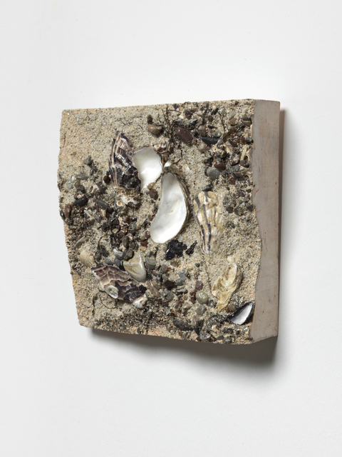 Tue Greenfort, ‘EARTHSCAPE ( COAST III)’, 2020, Sculpture, Plaster, sand, stones, plant and seaweed, shells, KÖNIG GALERIE