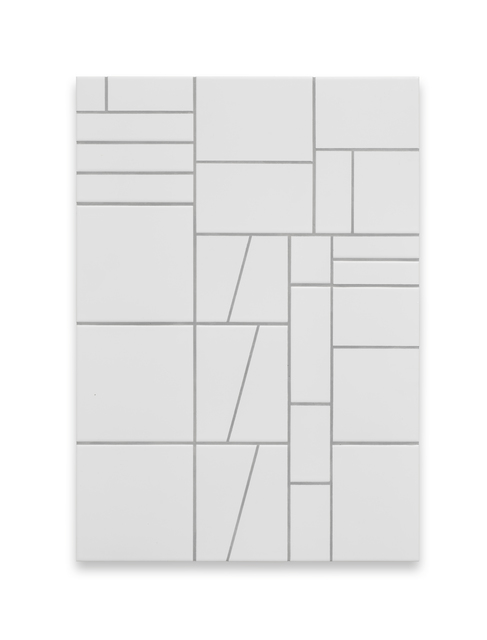 Simon Mullan, ‘Ludovico’, 2018, Painting, White (matt) tiles with Manhattan Grey grout, DITTRICH & SCHLECHTRIEM