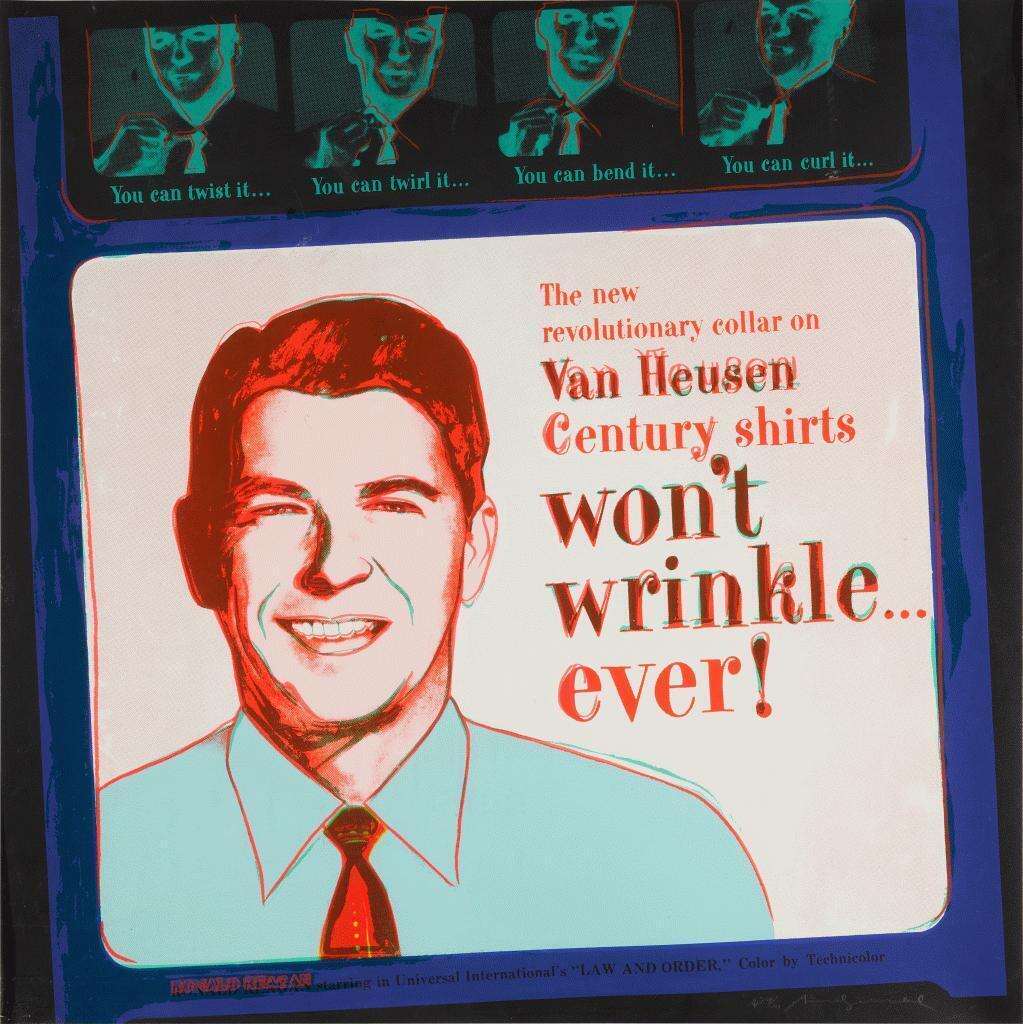 Andy Warhol - Van Heusen (Ronald Reagan), from Ads