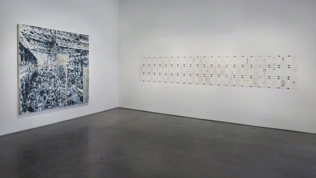 Installation view: Jorge Tacla: Hidden Identities, 2015. Photo John Muggenborg. Installation view: Jorge Tacla: Hidden Identities, 2015. Photo John Muggenborg.