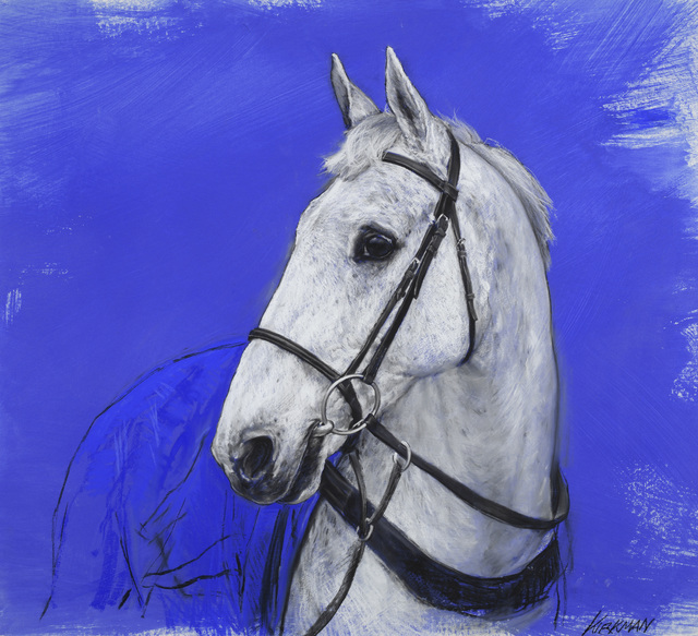 Jay Kirkman, ‘Grey III’, 1999, Drawing, Collage or other Work on Paper, Charcoal, white chalk and blue pastel on prepared board, Jonathan Cooper