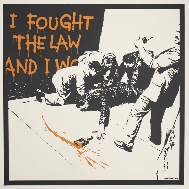 Banksy, ‘I Fought the Law - Unsigned’, 2004, Hang-Up Gallery
