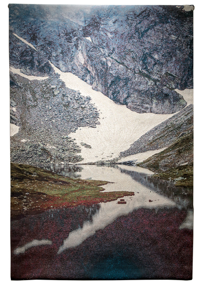Elena Dorfman, ‘Valbona 2’, 2018, Textile Arts, Cotton jacquard tapestry with metallic threads, Modernism Inc.