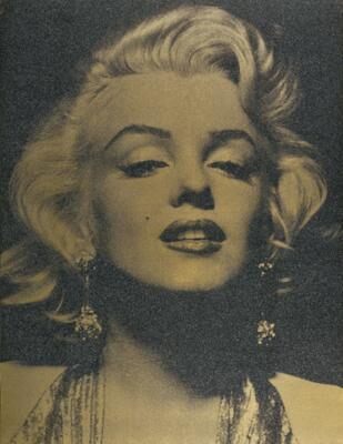 Russell Young - Marilyn portrait (gold)