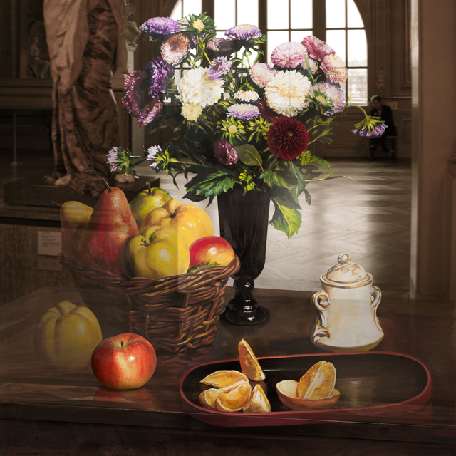 Joonsung Bae, ‘The Costume of Painter - Still Life with flowers, oranges 3D’, 2017, Art Park