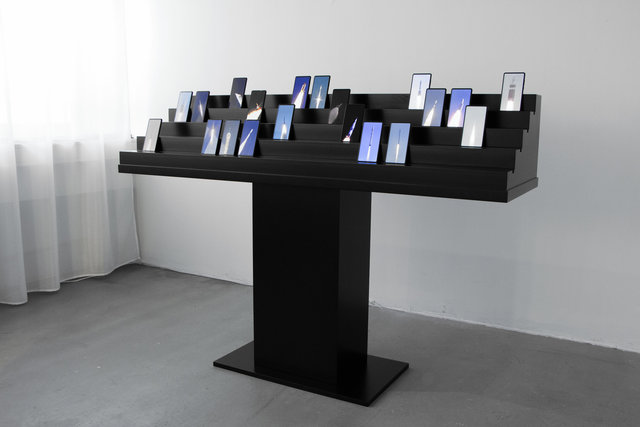Humans Since 1982, ‘Collection of Motion: Rockets (Hype Hope)’, 2019, Other, Video, Audio, Smartphones, Coated Aluminum, Electronic Components, Gallery ALL