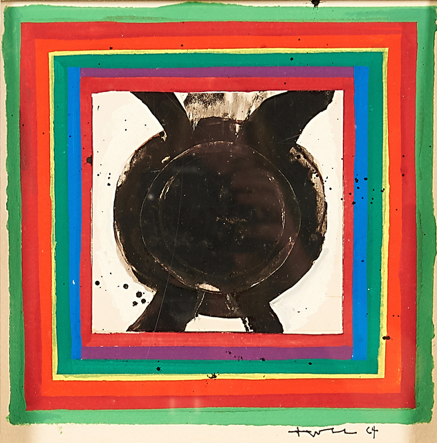 John Harrison Levee, ‘Idea on a Contained Cross #2’, 1964, Mixed Media, Mixed media collage on paper (Kulicke frame), Rago/Wright