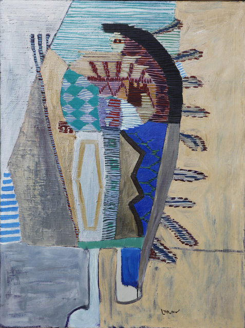 Roy Lichtenstein, ‘Indian Chief at Teepee’, 1952, Painting, Oil on canvas, Allouche Gallery