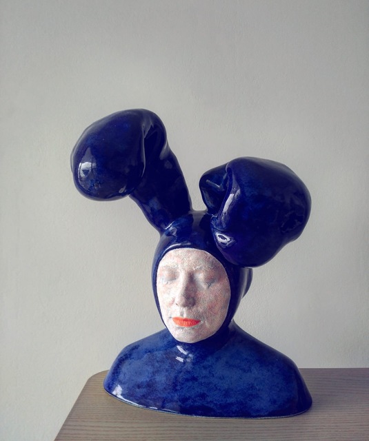 Iván Prieto, ‘Rabbit in blue’, 2019, Sculpture, Ceramic, N2 Galería