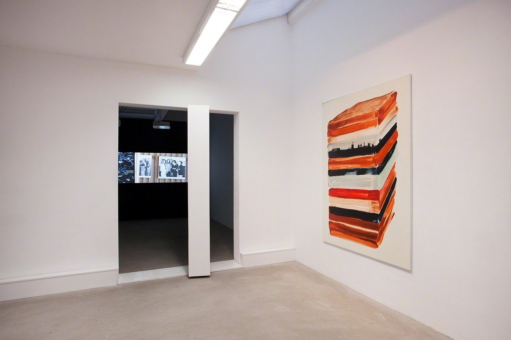 Andrei Roiter and entrance to double projection 'North' by Ali Kazma, photo Wytske van Keulen Andrei Roiter and entrance to double projection 'North' by Ali Kazma, photo Wytske van Keulen