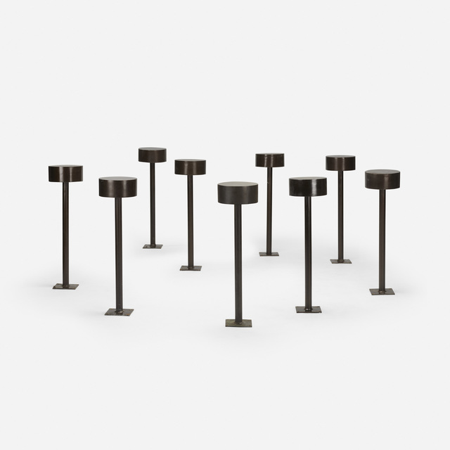 Philip Johnson, ‘Nine Outdoor Lights from the Amon Carter Museum of American Art, Fort Worth’, 1961, Design/Decorative Art, Enameled bronze, Rago/Wright