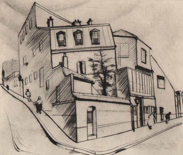 Stanley William Hayter CBE, ‘Rue Dareau ’, 1927, Print, Drypoint, Dolan/Maxwell