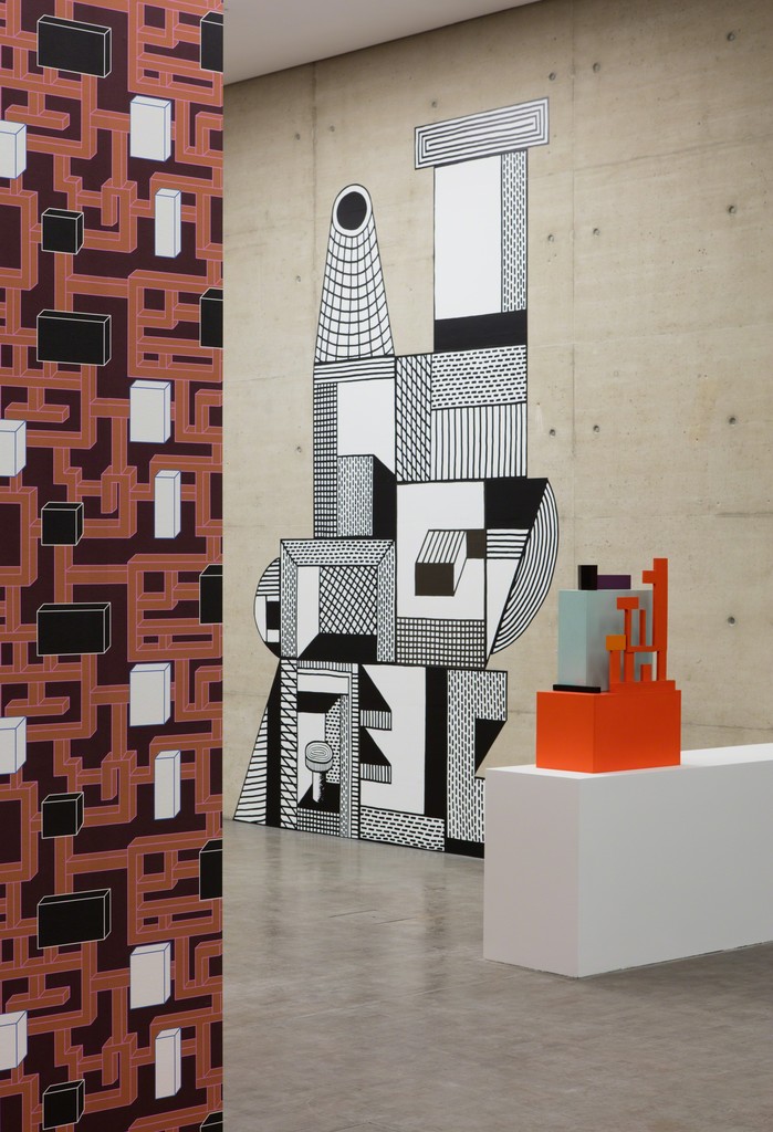 Installation view: Nathalie Du Pasquier. BIG OBJECTS NOT ALWAYS SILENT, Kunsthalle Wien 2016, Photo: Stephan Wyckoff Installation view: Nathalie Du Pasquier. BIG OBJECTS NOT ALWAYS SILENT, Kunsthalle Wien 2016, Photo: Stephan Wyckoff