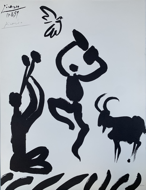 Pablo Picasso, ‘Musicien, danseur, chèvre et oiseau’, 1959, Van der Vorst- Art