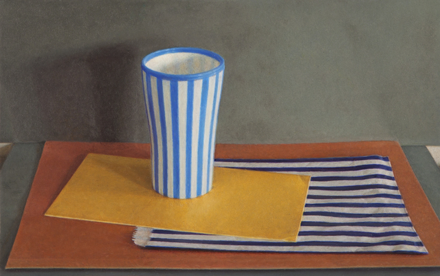 Lucy Mackenzie, ‘Striped Cup and Paper Bag’, 2012, Nancy Hoffman Gallery