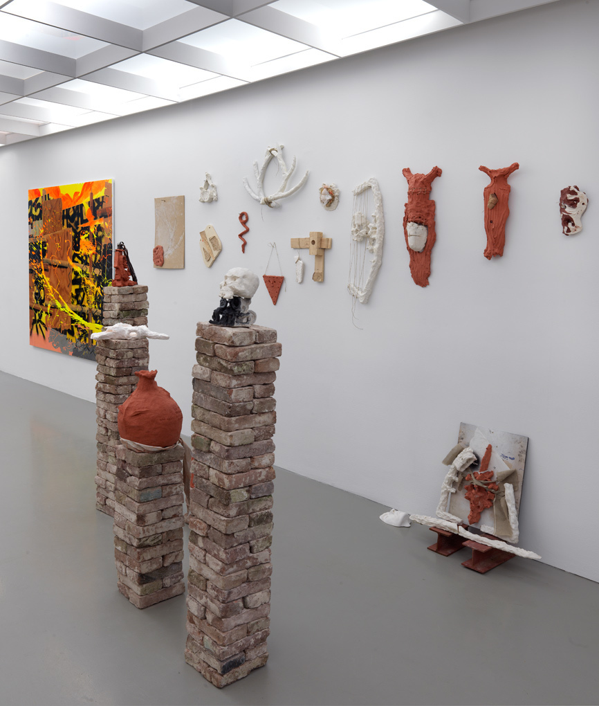 Esteban Cabeza de Baca, installation overview "Let it Come Down", Front Space Galerie Fons Welters, Amsterdam 2018. Photographer Gert Jan van Rooij. Esteban Cabeza de Baca, installation overview "Let it Come Down", Front Space Galerie Fons Welters, Amsterdam 2018. Photographer Gert Jan van Rooij.