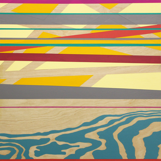 Michele Kishita, ‘Autumn, Dusk at the Bay’, 2016, Painting, Latex on birch panel, InLiquid