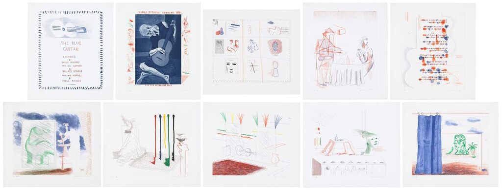 David Hockney - The Blue Guitar: ten prints