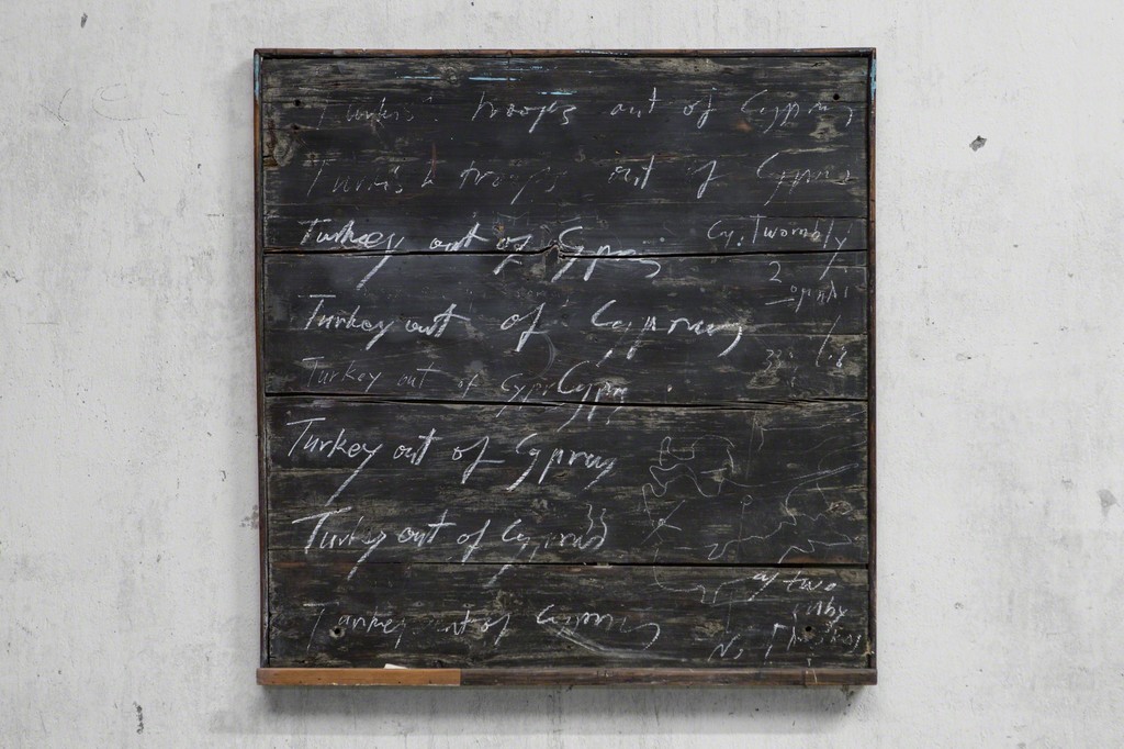 Homage to Cy Twombly, by Glavkos Koumides, 2014. Photography: Antonis Minas Homage to Cy Twombly, by Glavkos Koumides, 2014. Photography: Antonis Minas