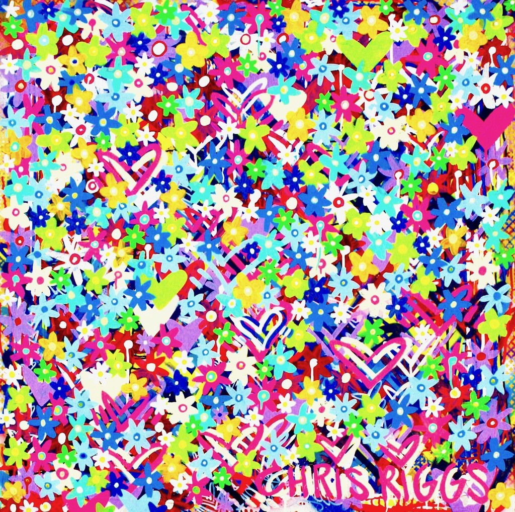 Chris Riggs, "Flow Painting 2", 2018, acrylic on canvas, 48 x 48 inches (121.92 x 121.92 cm) Chris Riggs, "Flow Painting 2", 2018, acrylic on canvas, 48 x 48 inches (121.92 x 121.92 cm)