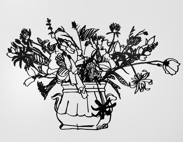 Wildflower Bouquet Drawing - The Home Garden