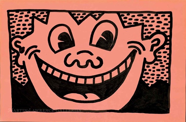 Keith Haring, ‘Untitled, 1981 (Smiley Face, pink)’, 1981, Martin Lawrence Galleries