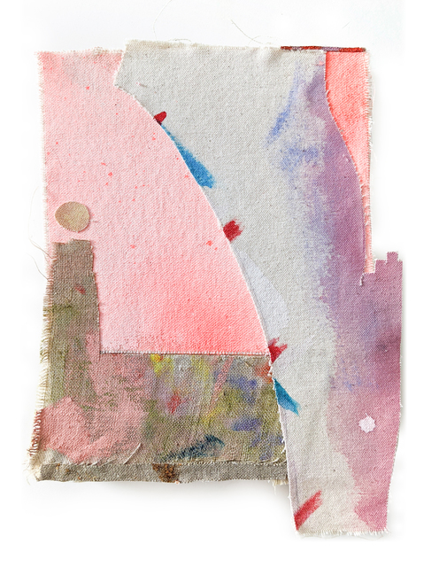 Ashely Peifer, ‘inside + out series 8’, 2021, Mixed Media, Mica, acrylic paint, gel medium, paper, acrylic spray paint, acrylic gouache, linen, and canvas on panel, Uprise Art