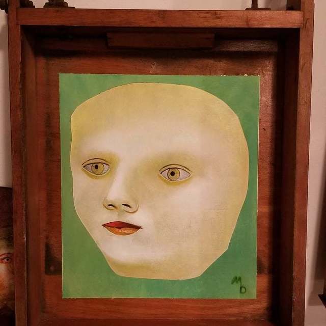 Matthew Dennison, ‘The Second Incumbent’, 2018, Painting, Oil on Cash Register Drawer, The Secret Gallery