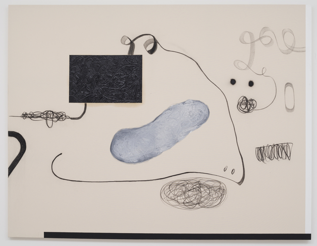 Christian Rosa, ‘Funny one’, 2015, Painting, Charcoal, oil paint and pencil on canvas, OMR