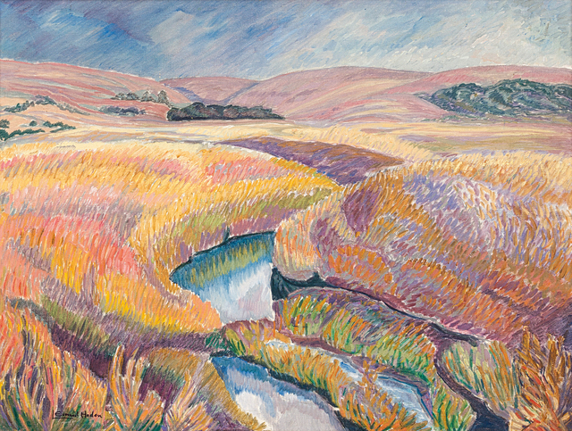 Leonora Everard Haden, ‘Landscape with River’, Painting, Oil on canvas laid down on board, Strauss & Co