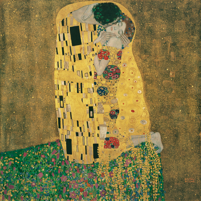 Gustav Klimt, ‘Kiss’, 1907, Painting, Belvedere Museum
