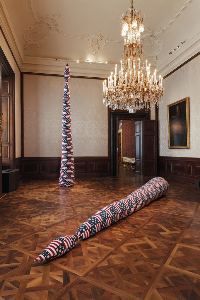 Installation View “Sterling Ruby”, 2016, Winterpalais
© Belvedere, Vienna Installation View “Sterling Ruby”, 2016, Winterpalais
© Belvedere, Vienna