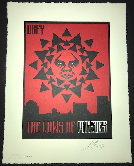 Shepard Fairey (OBEY), ‘Laws of Physics 97’, 2015, New Union Gallery