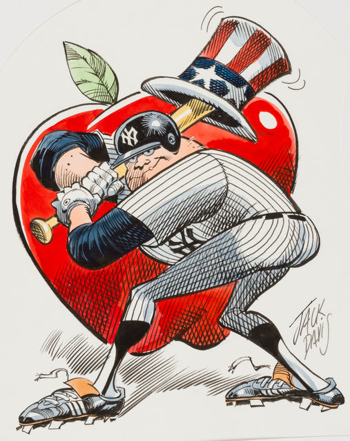 Jack Davis, ‘New York Yankees Baseball Illustration; Original Art’, 1990, The Illustrated Gallery