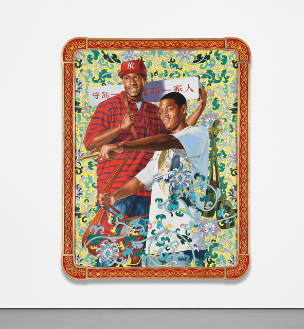 Kehinde Wiley, ‘Defend and Develop the Island Together’, 2006, Painting, Oil on canvas, in artist's frame, Phillips
