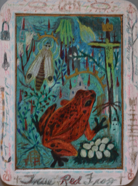 Tony Fitzpatrick, ‘The Red Frog’, 1980-1985, ZQ Art Gallery