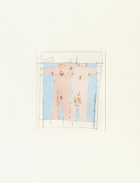 Richard Aldrich, ‘Hurray More Opiates and Bike Song’, 2012, Print, Polymer Gravure etching with hand-colouring, ICA London
