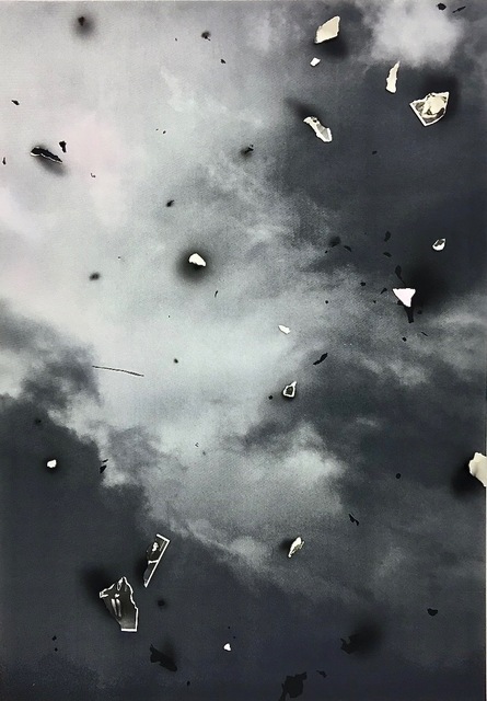 Lucia Tallova, ‘Old memories cast a long shadow’, 2017, Drawing, Collage or other Work on Paper, Painting on serigraphy, SODA gallery